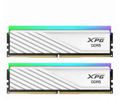 Pamięć RAM Adata 32GB (2x16) 6000 CL36 Lancer Blade RGB biała AX5U6000C3616G-DTLABRWH